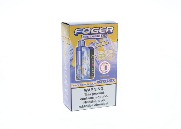 Foger Switch Pro Starter Kit Disposable Blackberry Passion Refresher packaging