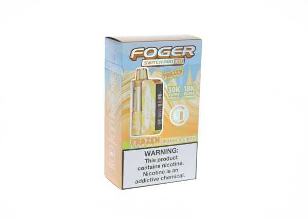Foger Switch Pro Starter Kit Disposable Frozen Orange Green packaging