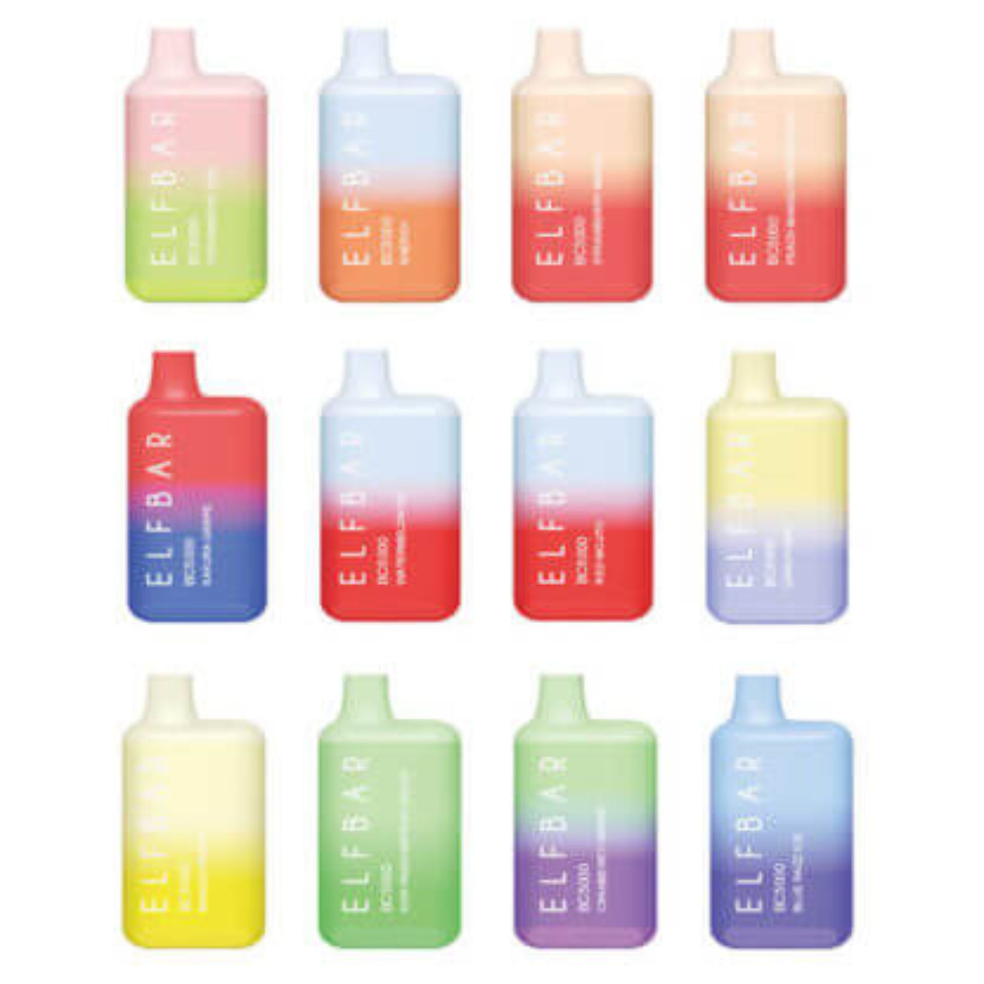 Elf Bar BC5000 Disposable | 5000 Puffs | 13mL | 4% | Group Photo