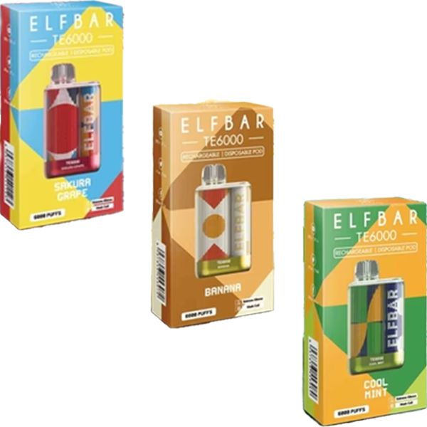 Elf Bar TE6000 Disposable | 6000 Puffs | 13mL | 40mg-50mg | Group photo