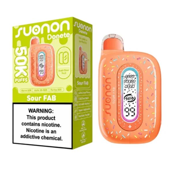 Suonon Donete 50k Disposable Sour Fab with packaging